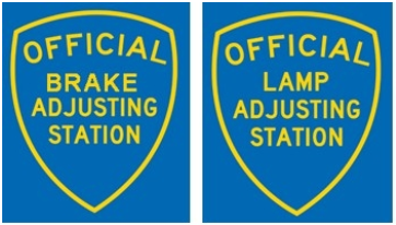 Official Brake and Lamp Adjusting Station